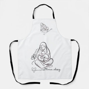 Mom Love  Beautiful Design Apron