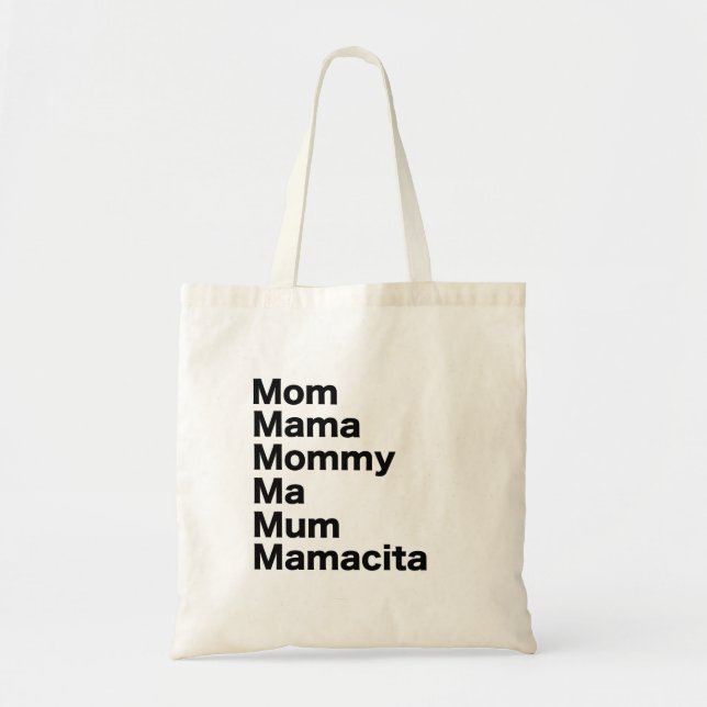 Mom Mama Mamacita | Mother's Day Quote Tote Bag (Front)