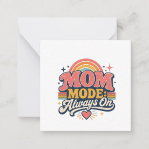 Mom Mode Always On Retro Mothers day Gift Card