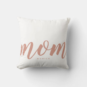 Mom Modern Minimalist Rose Gold Hue Cushion
