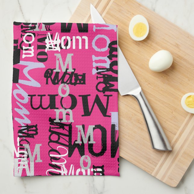 MOM MOTHER Mothers Day Gift New Mummy Kitchen Tea Towel (Quarter Fold)