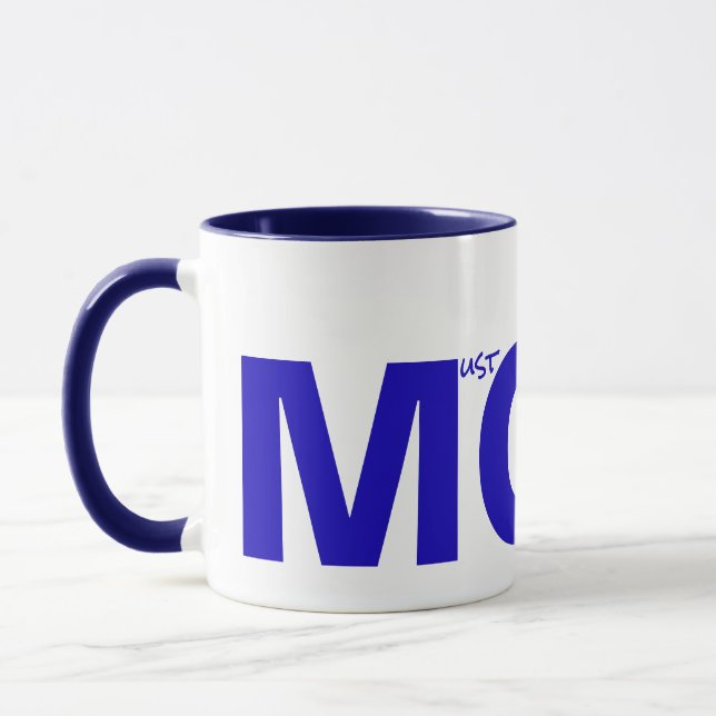 MOM (must obey me) Blue Mug (Left)