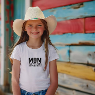 Mom My Forever Superhero black Baby T-Shirt