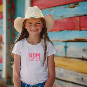 Mom My Forever Superhero pink Baby T-Shirt