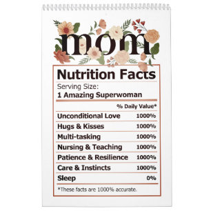 MOM Nutrition Facts Calendar