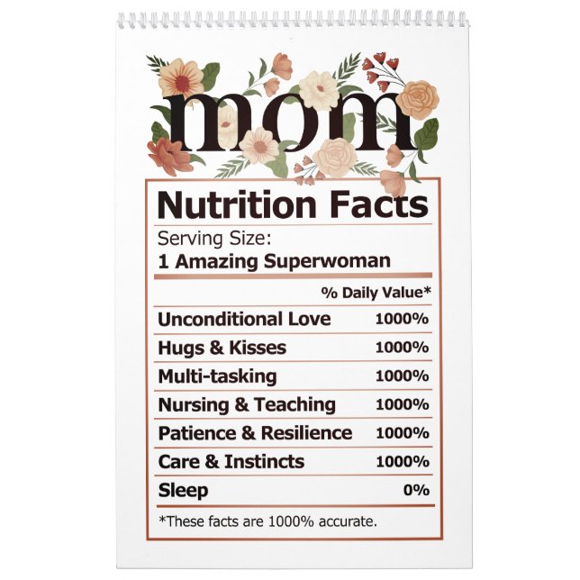 MOM Nutrition Facts Calendar (Cover)