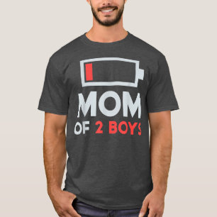 Mom Of 2 Boys Shirt Gift From Son Mothers Day Birt
