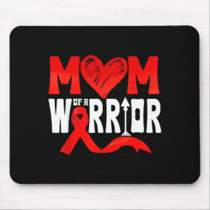 Mom Of A Heart Warrior Chd Heart Disease Awareness Mouse Pad