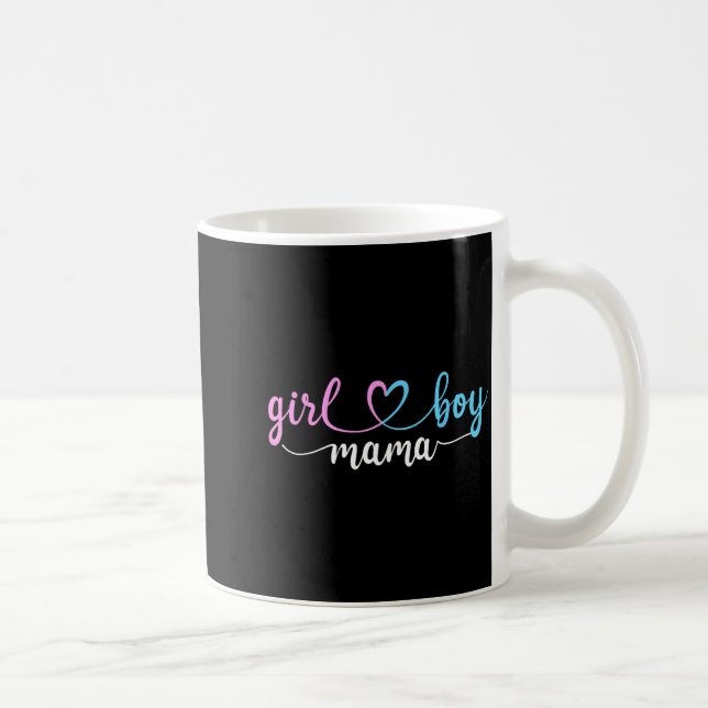 Mom of both mama of boys and girls  coffee mug (Right)