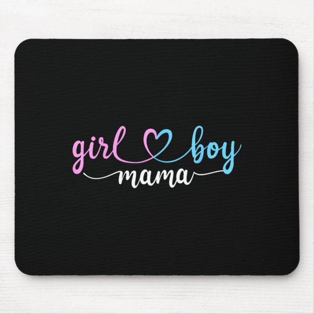 Mom of both mama of boys and girls  mouse pad (Front)