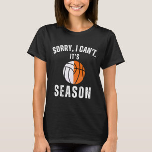 Mom Of Both Sorry I Can't It's Sketll Volleyll Sea T-Shirt