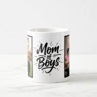 Mom of Boys Brush Script Two Photo