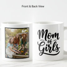 Mom of Girls Brush Script 1 Custom Photo