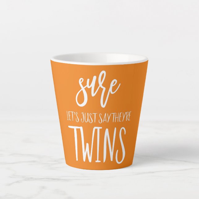 Mom Of Irish Twins Mom Of 2 Kids Close In Age Latte Mug (Front)