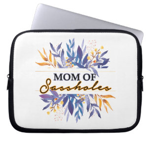 Mom of Sassholes Laptop Sleeve
