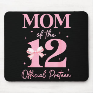 Mom Of The 12 Official Pre-teen Birthday Girl 12th Mouse Pad