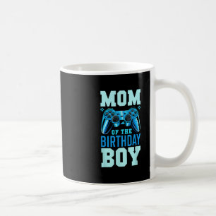 Mom Of The Birthday Boy Matching Video Gamer Birth Coffee Mug