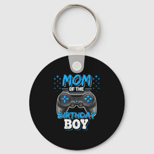 Mom Of The Birthday Boy Matching Video Gamer Birth Key Ring