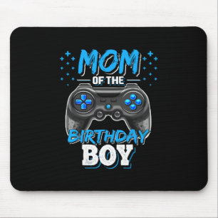 Mom Of The Birthday Boy Matching Video Gamer Birth Mouse Pad