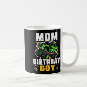 Mom Of The Birthday Boy Monster Truck Family Match Coffee Mug
