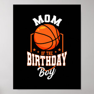 Mom Of The Birthday Boy Sketll Theme Bday Party 1 Poster