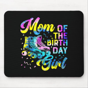 Mom of the birthday girl costume cute roller skate mouse pad