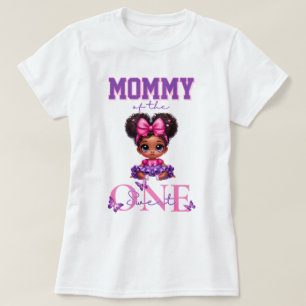 Mom of the Sweet ONE Afro Baby Girl 1st Birthday T-Shirt