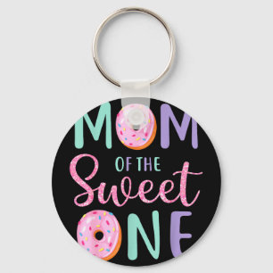 Mom of the sweet one first birthday matching famil key ring