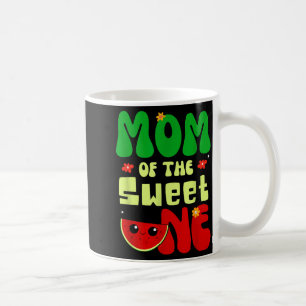 Mom of the sweet one watermelon fruit summer coffee mug