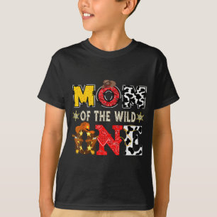 Mom Of The Wild One 1st Birthday Boy Western Cowbo T-Shirt