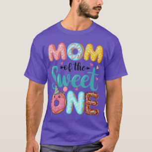 Mom Ofhe Sweet One 1st Birthday Girl Donut Party f T-Shirt