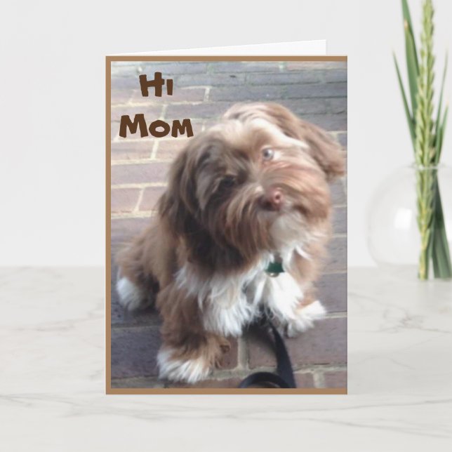 **MOM** ON YOUR BIRTHDAY FROM YOUNG CHILD CARD (Front)