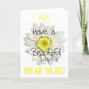MOM-ONLY THE BEST FOR THE BEST MOM'S BIRTHDAY CARD