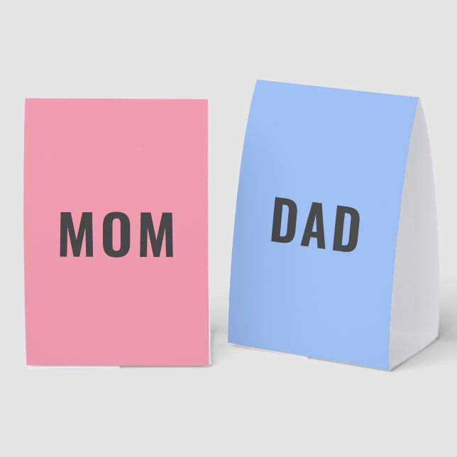 Mom or Dad? Game | Baby Shower Gender Reveal (Front/Back)