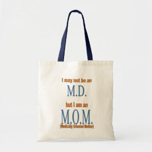 MOM-Orange-n-Blue Tote Bag