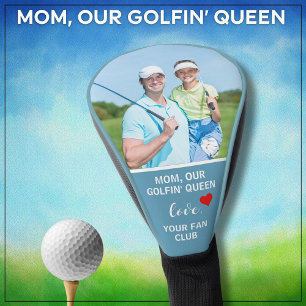 Mom Our Golfin' Queen Custom Photo Personalized Golf Head Cover