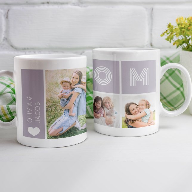 Mom Photo Collage Custom Coffee Mug (Creator Uploaded)
