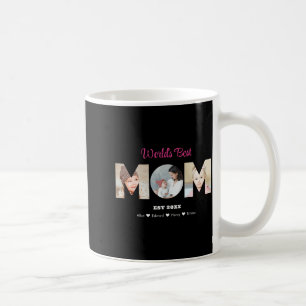 Mom Photo Collage Cutout Mothers Day Birthday  Coffee Mug