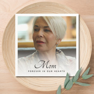 Mom Photo Memorial Tribute Napkin
