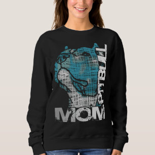 Mom Pitbull My Best Friend My Pet Animals Cute Pit Sweatshirt