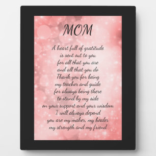 MOM PLAQUE