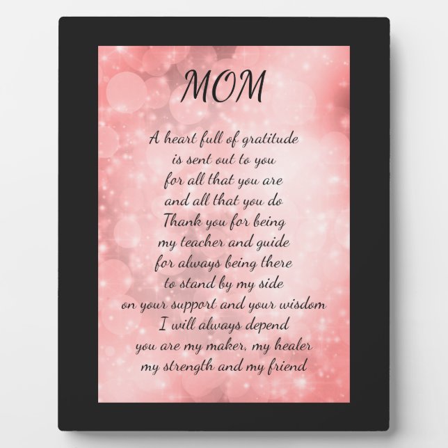 MOM PLAQUE (Front)