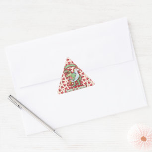 Mom Queen Floral  Triangle Sticker