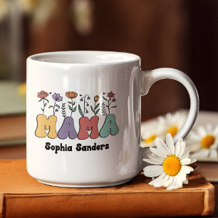 Mom Retro Floral Gift Mother's Day Coffee Mug