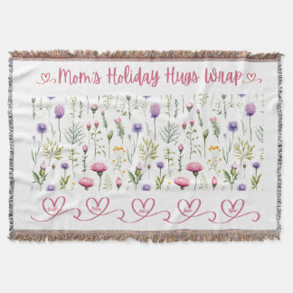 Mom’s Holiday Hugs Wrap – Seamless Wildflower Edit Throw Blanket