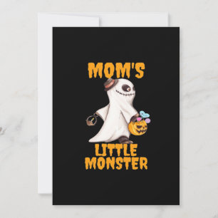 Mom’s Little Boo Monster Funny Graphic Holiday Card