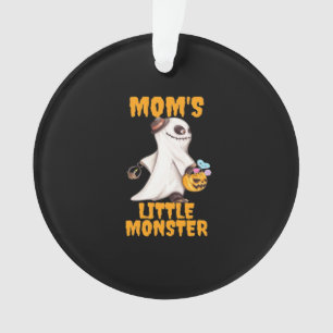 Mom’s Little Boo Monster Funny Graphic Ornament