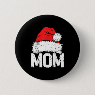 Mom Santa Christmas Family Matching Pajamas Mama X 6 Cm Round Badge