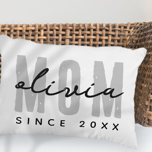 Mom Since 20XX Modern Simple Preppy Decorative Cushion