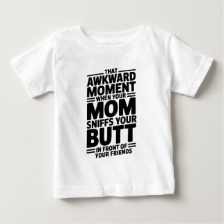 Mom Sniffs Butt Funny Baby Bodysuit Gift